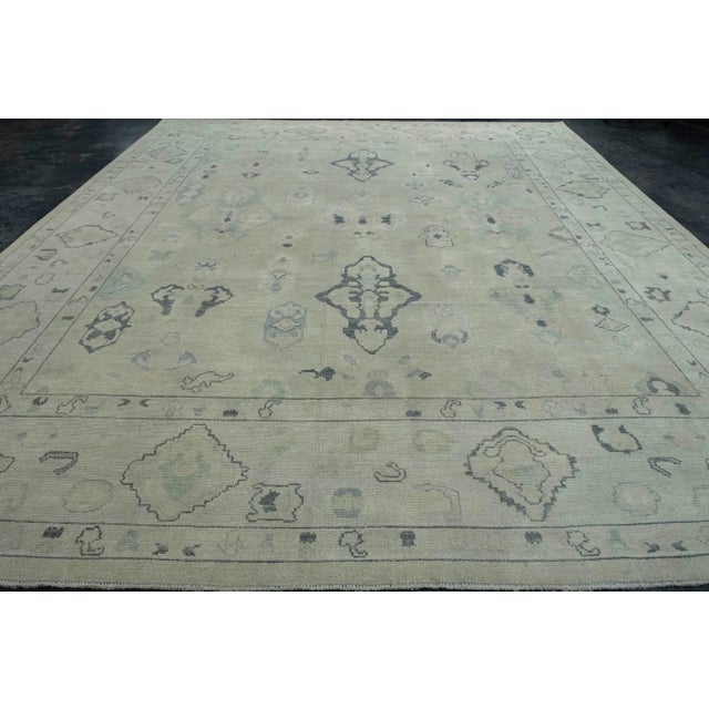 Oushak Rug 12'8" x 15'3" #17848 For Sale - Image 4 of 8