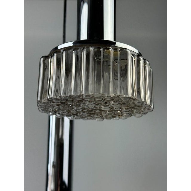 Flame Cascade Lamp in Chrome Glass by Staff Leuchten, Germany, 1970s For Sale - Image 10 of 18