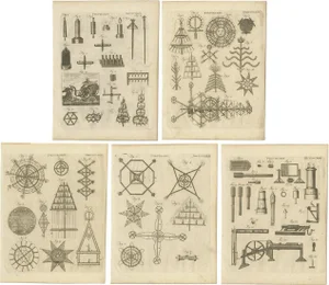 Pyrotechnics, 1800, Paper, Set of 5