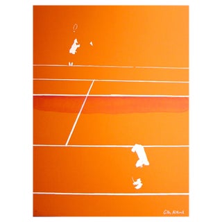 Gilles Aillaud, Tennis, 1982, Lithograph For Sale