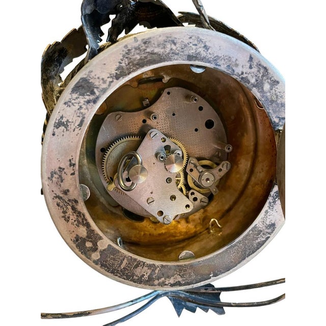 Late 19th Century Marble Clock with Silver Plating For Sale - Image 5 of 6