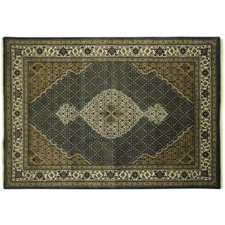 Tarbiz Herati Design Navy Blue Rug - 5'x8' For Sale