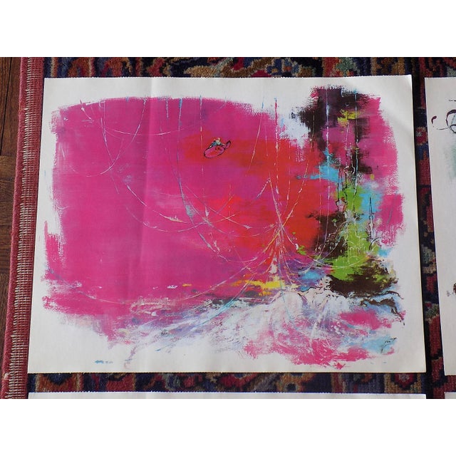 This vintage c.1959 set of six (6) lithographs (offset) after expressionist paintings by the listed Danish artist Otto...