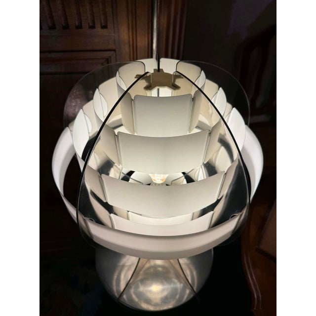 Vintage Danish Strips Lamp, 1970s For Sale - Image 3 of 7