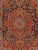 Antique Persian Heriz Carpet Handmade Wool Oriental Rug, Navy, Light Blue, Gold For Sale - Image 16 of 18