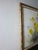 1980s Gold Frame Art Hanging Picture Home Decor Yellow and Blue Flowers For Sale - Image 4 of 7