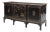 Exceptional Chinoiserie Marble Top Breakfront Sideboard For Sale