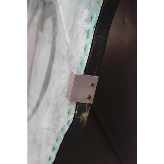 Crystal Duilio Barnabe Plaque by Dubè for Fontana Arte, 1955, in Worn conditions. Designed 1950 to 1959 This piece has an...