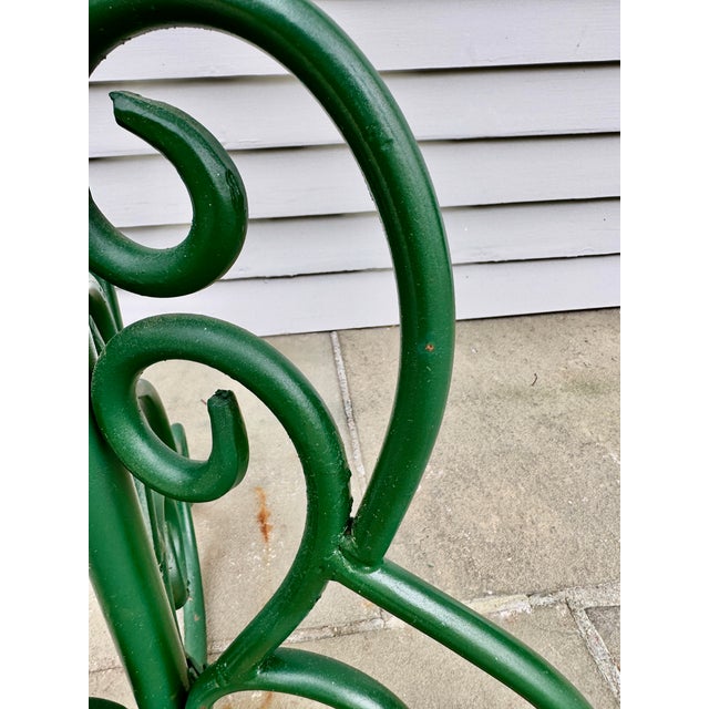Three-Tier Circular Wire and Wrought Iron Plant Stand, Mid 20th Century For Sale - Image 13 of 16