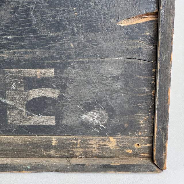 A Gorgeous Early Wood Double Sided Trade Sign Advertising "j.a. Stone Law Office" For Sale - Image 12 of 13