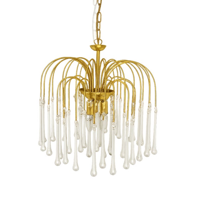Vintage Pendant Lamp in Brass, 1970s For Sale - Image 9 of 9