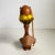 1960s Mid Century Danish Modern 1960s Teak Viking Figurine Leather Fur Gnome Statue For Sale - Image 5 of 9
