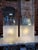 Transparent 1970s Frosted Glass Cylinder Table Lamps - a Pair For Sale - Image 8 of 8