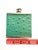 Vintage 1980s Sir Rondo's Teal Green Ostrich Leather Small Pocket Flask Bottle For Sale - Image 9 of 9