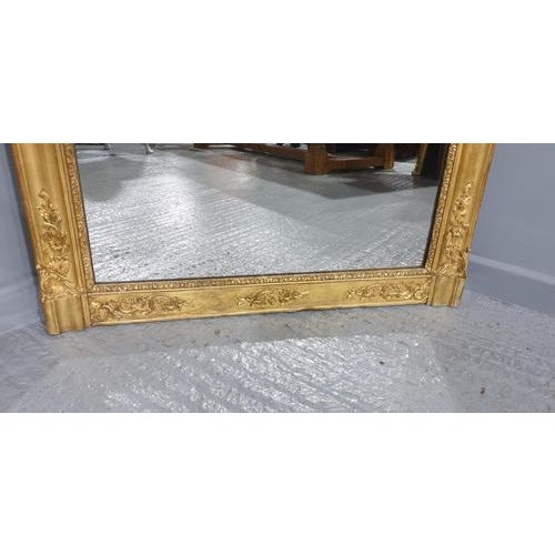 English Gilt Overmantle Mirror For Sale - Image 9 of 14