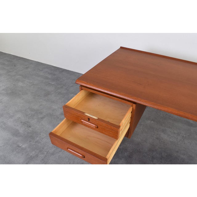 Mid-Century Danish Teak Executive Desk, 1960s For Sale - Image 18 of 18