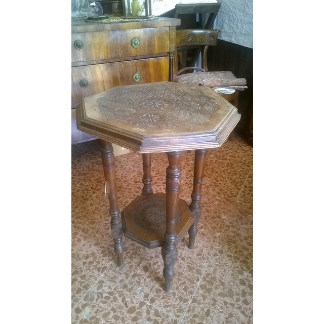 Octagonal Liberty Table in Walnut For Sale - Image 4 of 8