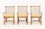 Beige Set of Six Pierce Martin Modern Bamboo and Rattan Wrapped Arm Chairs For Sale - Image 8 of 14