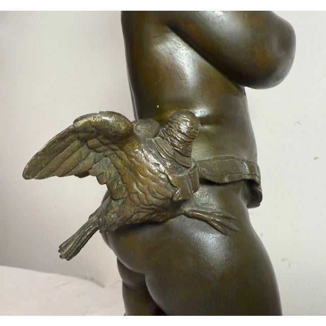 Large Antique 1800's Valentino Besarel Putti Cherub Bronze Statue Sculpture Art For Sale - Image 9 of 17