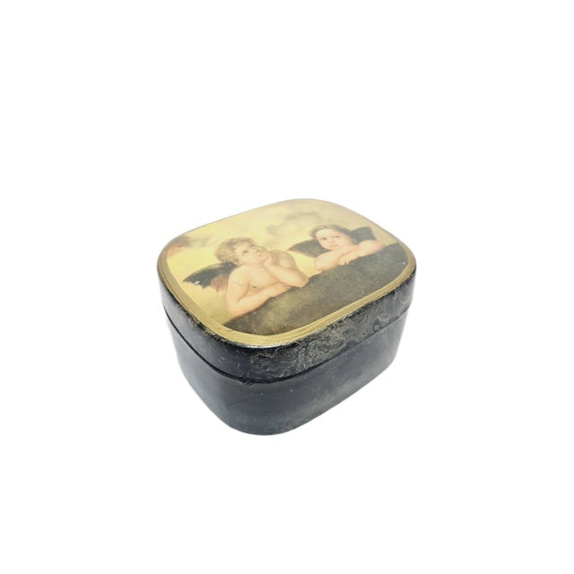 Black Japanese Lacquerware Box, 1950s For Sale - Image 8 of 8