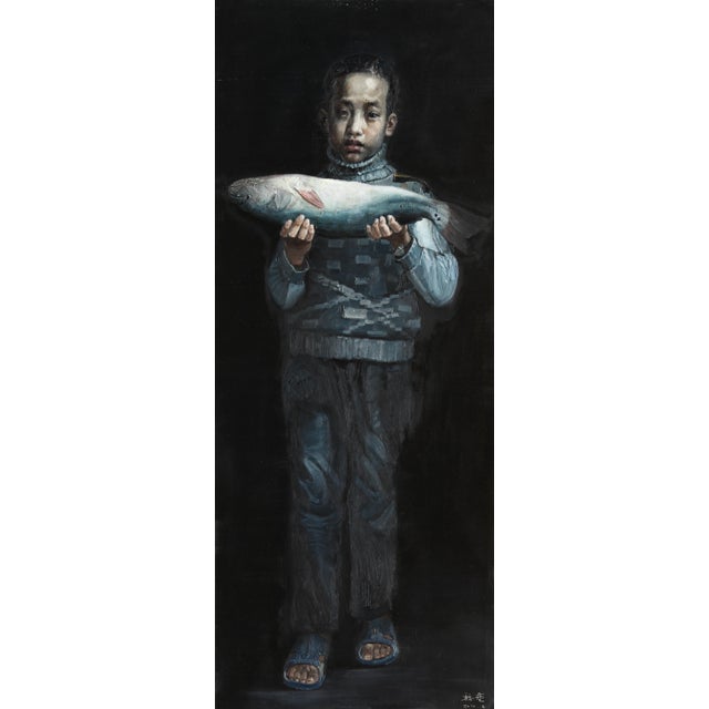 Wei Yi 魏艺, Xu Changding from Childhood, Larger Than Life, 2010, Oil on Canvas For Sale - Image 7 of 7