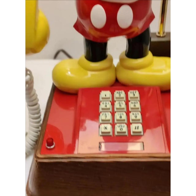 1970s Mickey Mouse Telephone Table Lamp For Sale - Image 4 of 12
