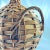 Giant French Oval Wicker Clad Blown Aqua Glass Carboy or Demijohn, Circa 1900 For Sale - Image 10 of 12