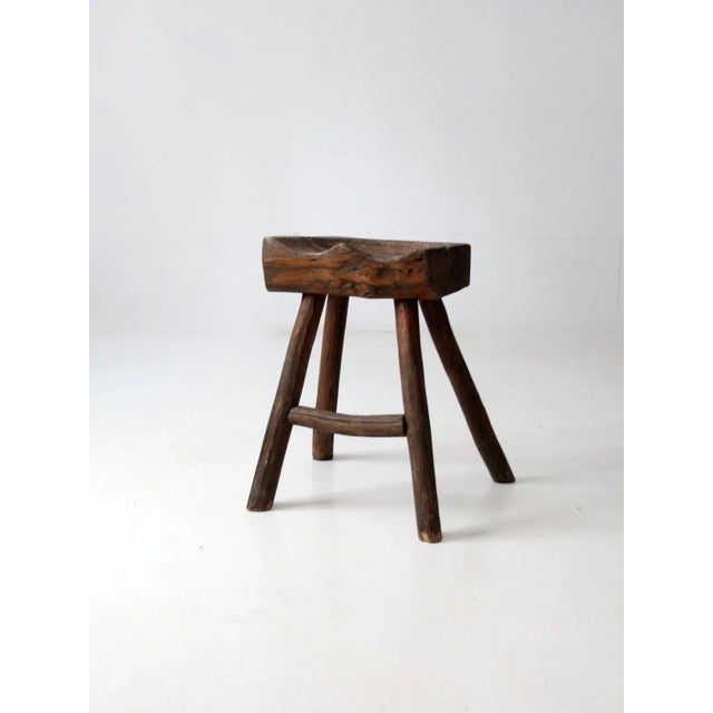 Early 20th Century Antique Saddle Stool For Sale - Image 5 of 12