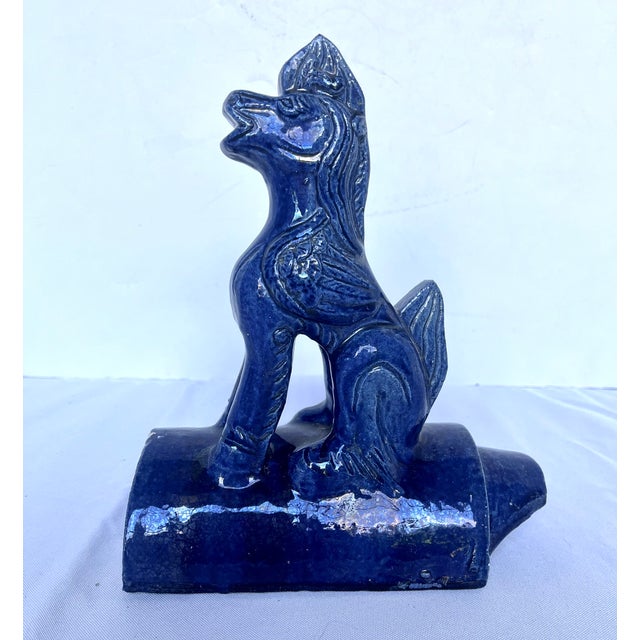 Add a striking touch of classical Asian heritage and rich color to your decor with this vintage Chinese figural...