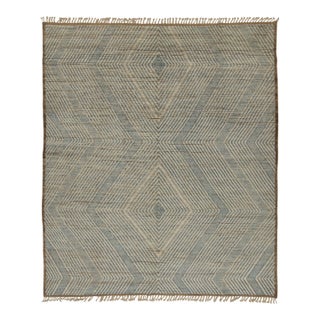 Rug & Kilim’s Modern Rug with Beige-brown Geometric Patterns - 13x18 For Sale