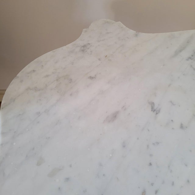 Alfonsine Galápago Table in Ebonized Wood with Marble Top, 1930s For Sale - Image 12 of 18