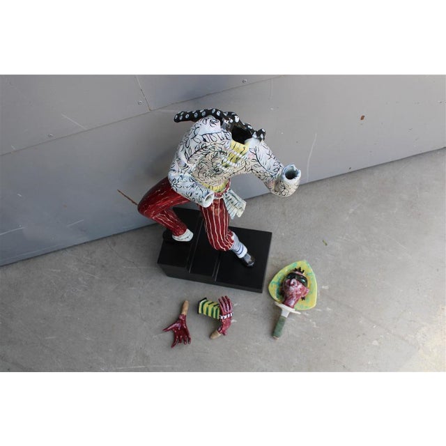 Mid-Century Modern Pantalone Carnival Ceramic Sculptue by Otelo Rosa for Sanpolo Venezia For Sale - Image 3 of 16