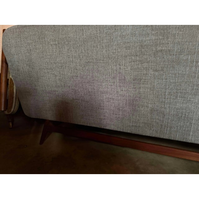 1960s Mid Century Modern Grey Sofa For Sale In Washington DC - Image 6 of 12