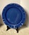 French Country Vintage Varages Luberon Cobalt Blue Dinner Plates- Set of 2 For Sale - Image 3 of 11