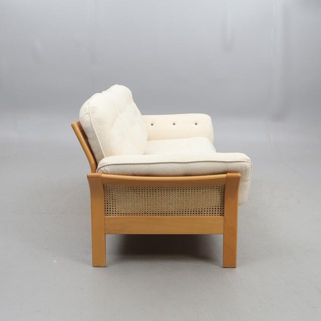 Textile Vintage Swedish Three-Seater Sofa, 1970s, 1980s For Sale - Image 7 of 14