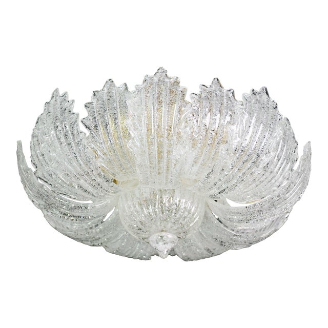 Garda Italian Murano Glass Ceiling Light or Flush Mount, 1980s For Sale