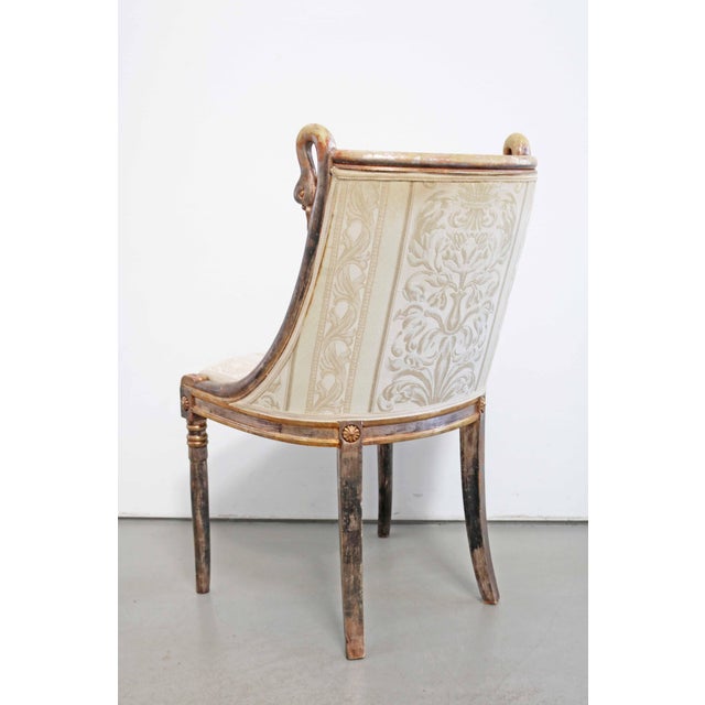 French Empire Style Swan Chair, 1980s For Sale - Image 6 of 12