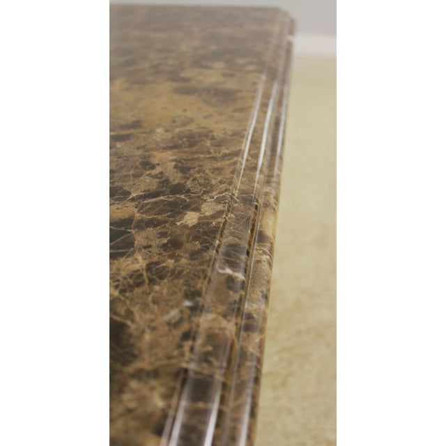 French Style Paint Decorated Base Marble Top Console Table Chairish