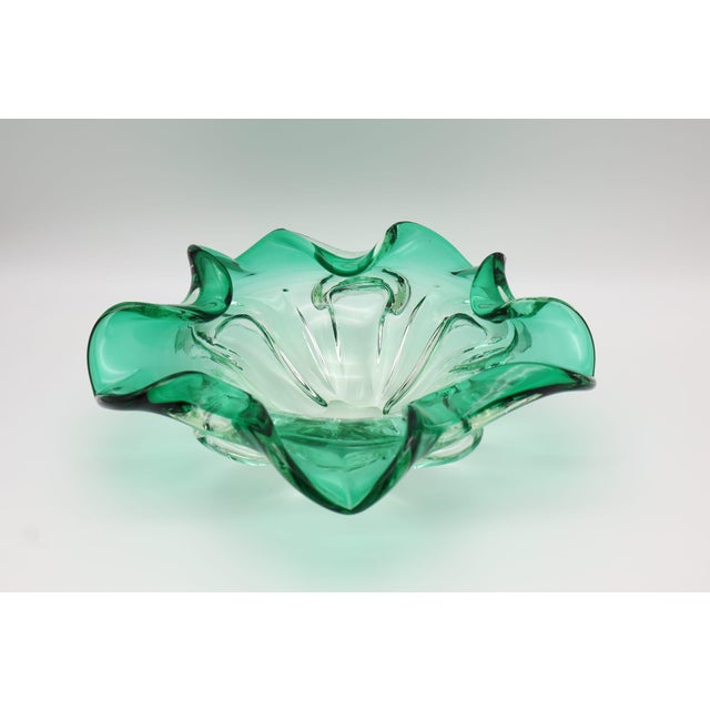 Mid-Century Modern Vintage Murano Organic Art Glass Bowl, 1960s For Sale - Image 3 of 6