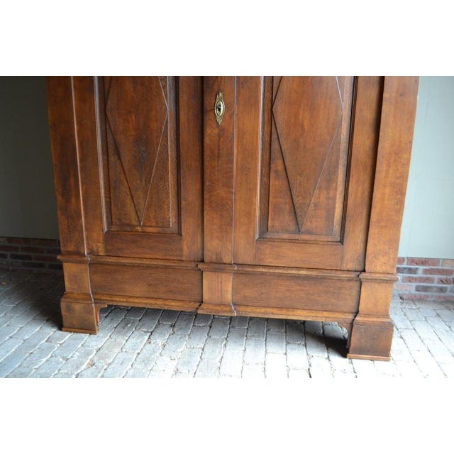 Antique German Oak Cabinet For Sale - Image 4 of 10