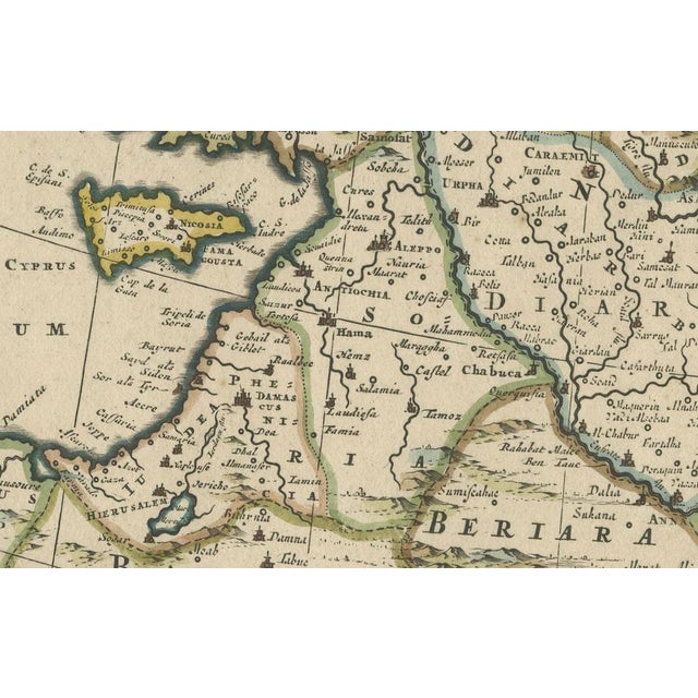 Map of Middle East with Arabia by Frederick De Wit, 1691 For Sale - Image 4 of 7