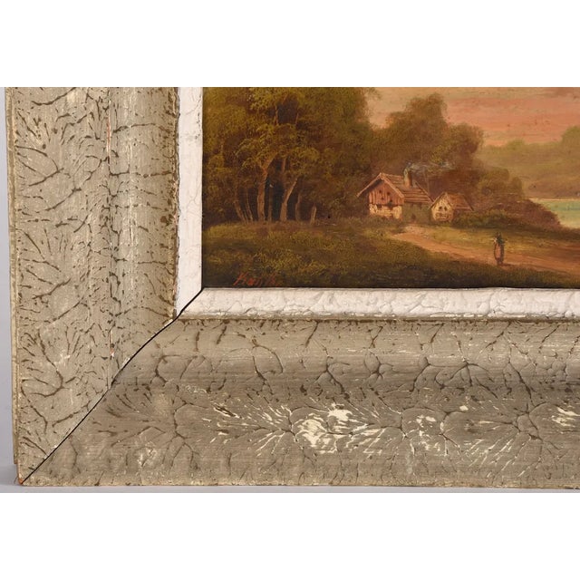 Early 20th Century Early 20th Century Oil Painting on Panel Landscape For Sale - Image 5 of 11