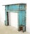 Traditional Reclaimed Georgian Distressed Blue Wooden Fireplace Mantel For Sale - Image 3 of 13
