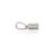 Metal Baguette & Round Cut Channel Set Diamond Modern Pendant in 14k White Gold For Sale - Image 7 of 16