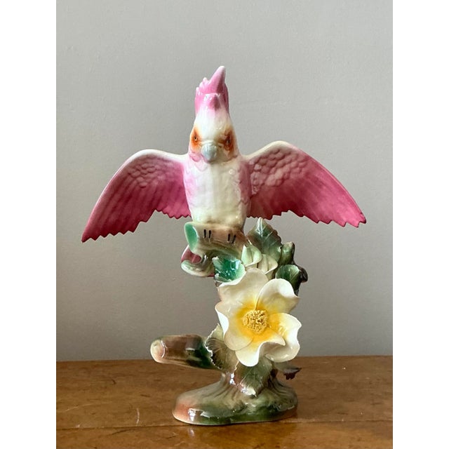 Vintage Regency Glazed Ceramic Bird For Sale - Image 4 of 7