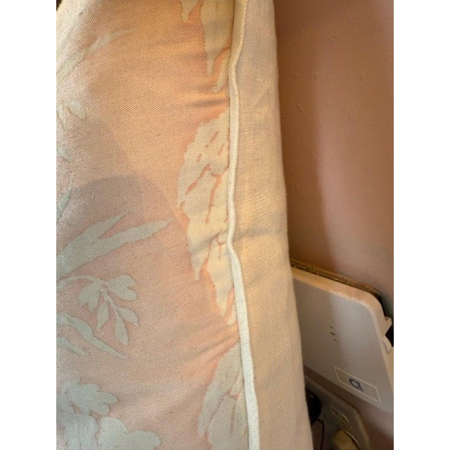2020s Pink & White Fortuny Textile Pillow For Sale - Image 5 of 7