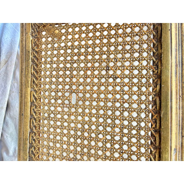 Early 20th Century French Louis XVI Style Gold Gilded and Marble Side Table For Sale - Image 12 of 12