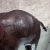 For your consideration, a 1960s Mid-Century modern leather elephant table sculpture.I Wrapped chocolate brown genuine...