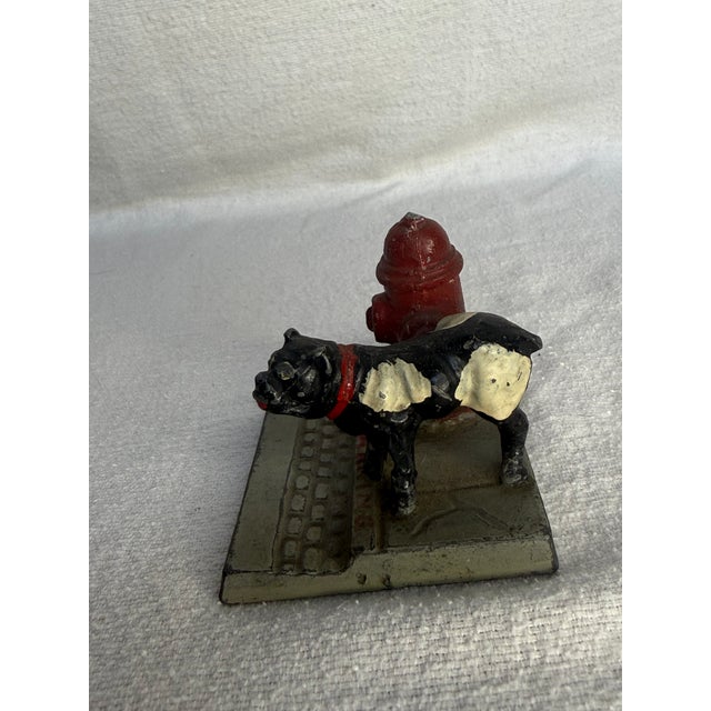 1930s Cast Iron Bully Peeing on a Fire Hydrant For Sale - Image 10 of 10