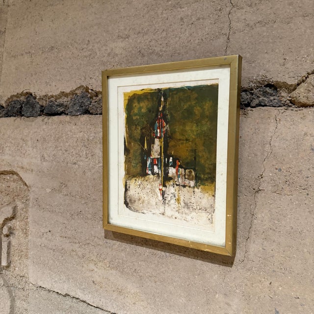 1960s 1965 Johnny Friedlaender Art Lithograph Etching Composition For Sale - Image 5 of 5